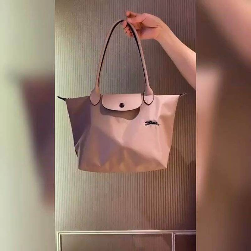 Longchamp Pink Le Pliage Size M Tote bag