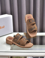 Chloe Woody Heeled Mules With Original Box & Dust Cover