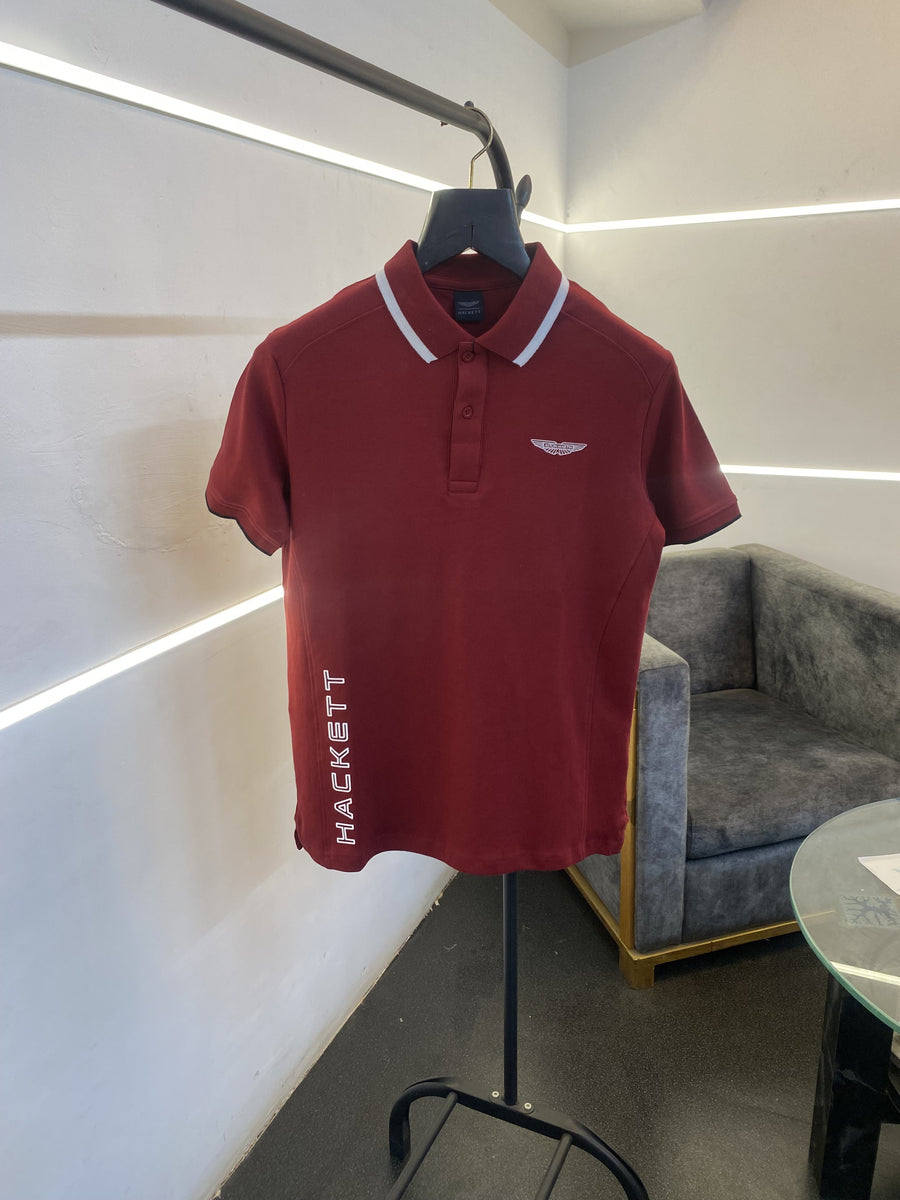 Hackett premium quality polo tshirt maroon