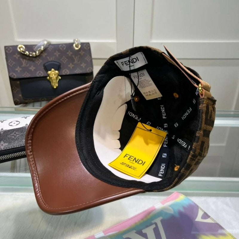 Fendi_FF_Embossed_Eye_Brown_Premium_Unisex_Cap_With_Safety_Box