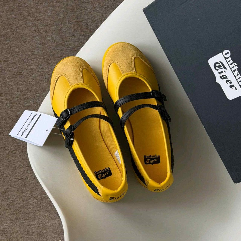Onitsuka Tiger Mexico 66 TGRS Mary Jane Yellow Black 6180