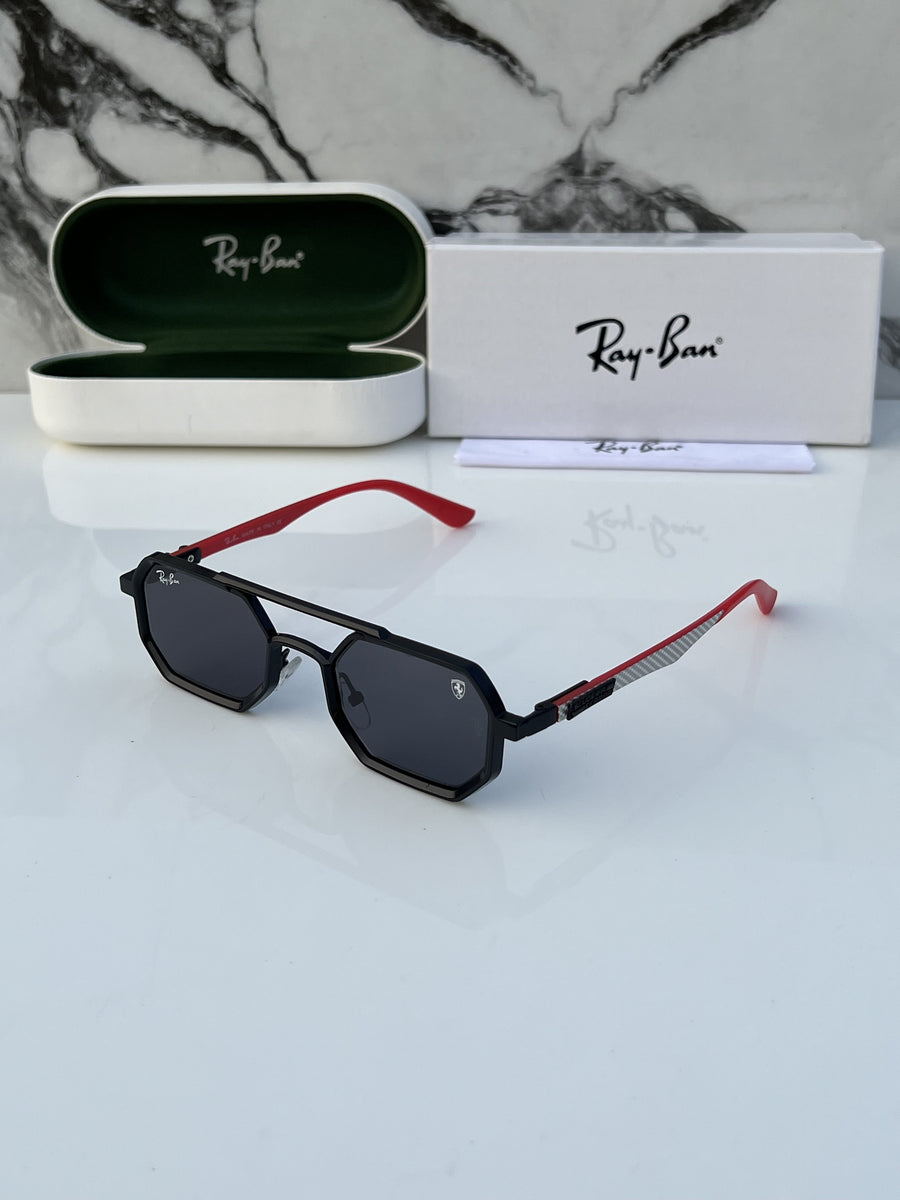 Rey ban_418_black_red
