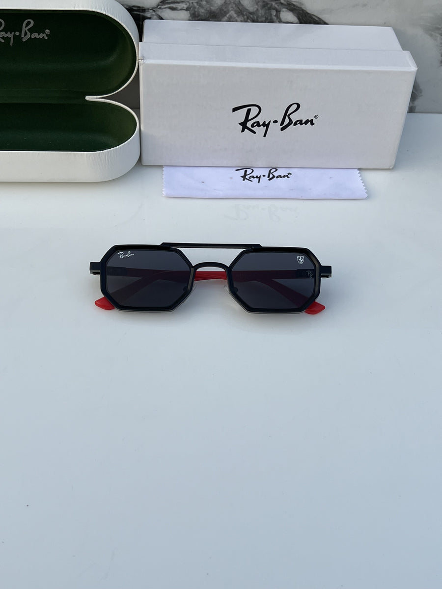 Rey ban_418_black_red