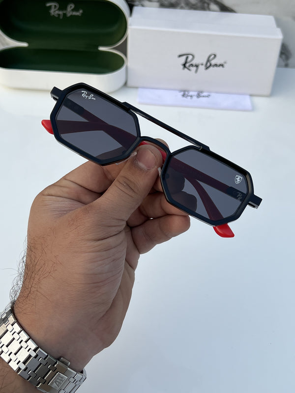 Rey ban_418_black_red