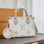 Louis Vuitton_LV M22976 On The Go Pochette With OG Double Box & Dust Bag - Coin Pouch (White Brown - 622)