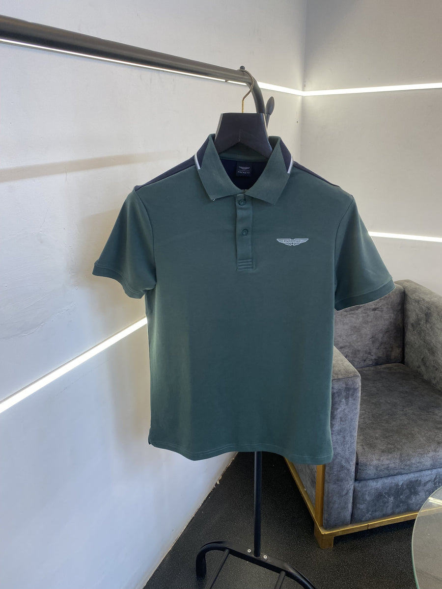Hackett aston martin imported polo tshirt green
