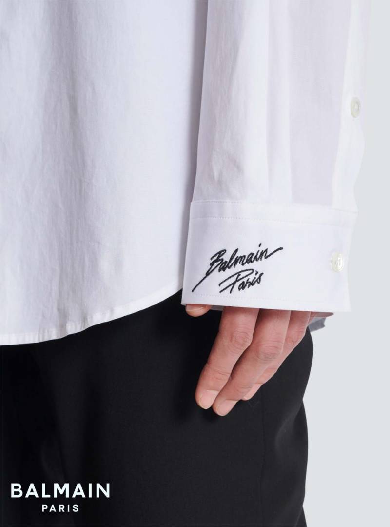 Balmain Imported Full Sleeves Shirt White