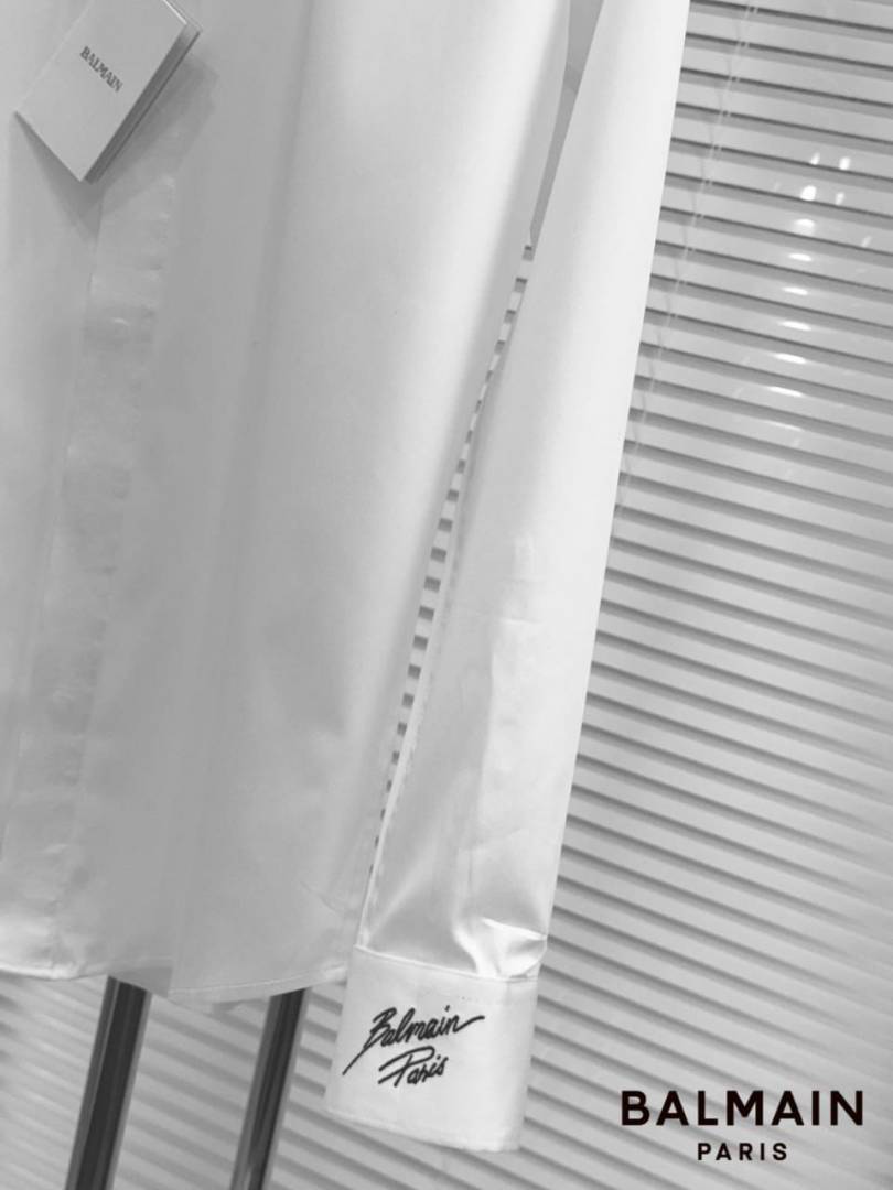 Balmain Imported Full Sleeves Shirt White