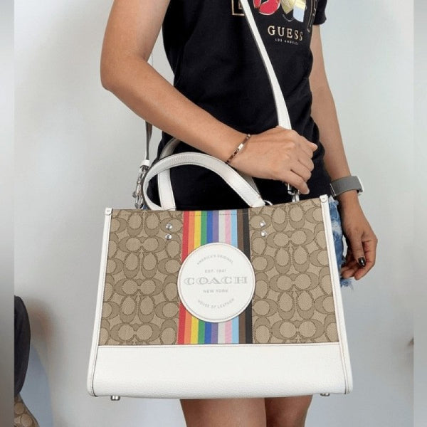 Coach_Dempsey_Tote_With_OG_Box_&_Dust_Bag_&_Extra_Shoulder_Strap_(Rainbow-718)