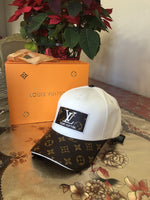 Louis Vuitton_Front_Logo_White_Monogram_Premium_Unisex_Cap_(With_Safety_Box)