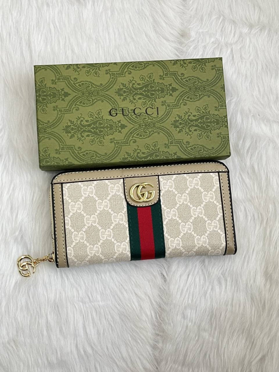 Gucci_90_White-Apricot_Ophidia_Zippy_Wallet_With_Green_Original_Box
