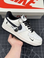 Nike airforce 1 07 low violent bear joint linen beige black sneaker
