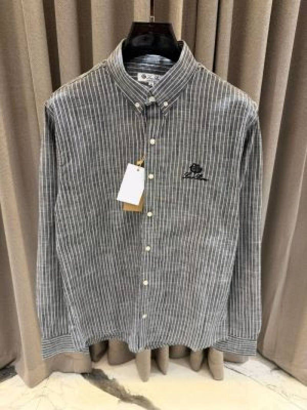 Lorro Pianna Lining Full Sleeves Shirt Black