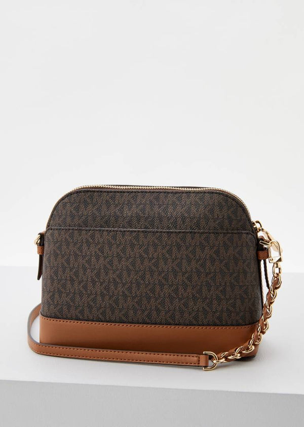 Michael Kors_Brown_Dome_Crossbody_Bag_With_OriginalBox