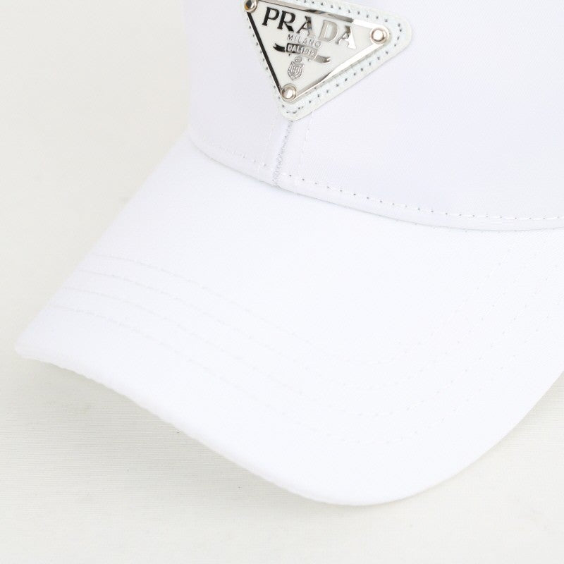 Prada_Re_Edition_Nylon_White_Front_Logo_Premium_Unisex_Cap_(With_Safety_Box)