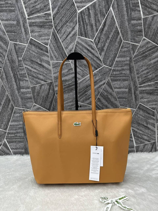 Lacoste_Leather_Tote_Tan_Premium_With_Original_Packing