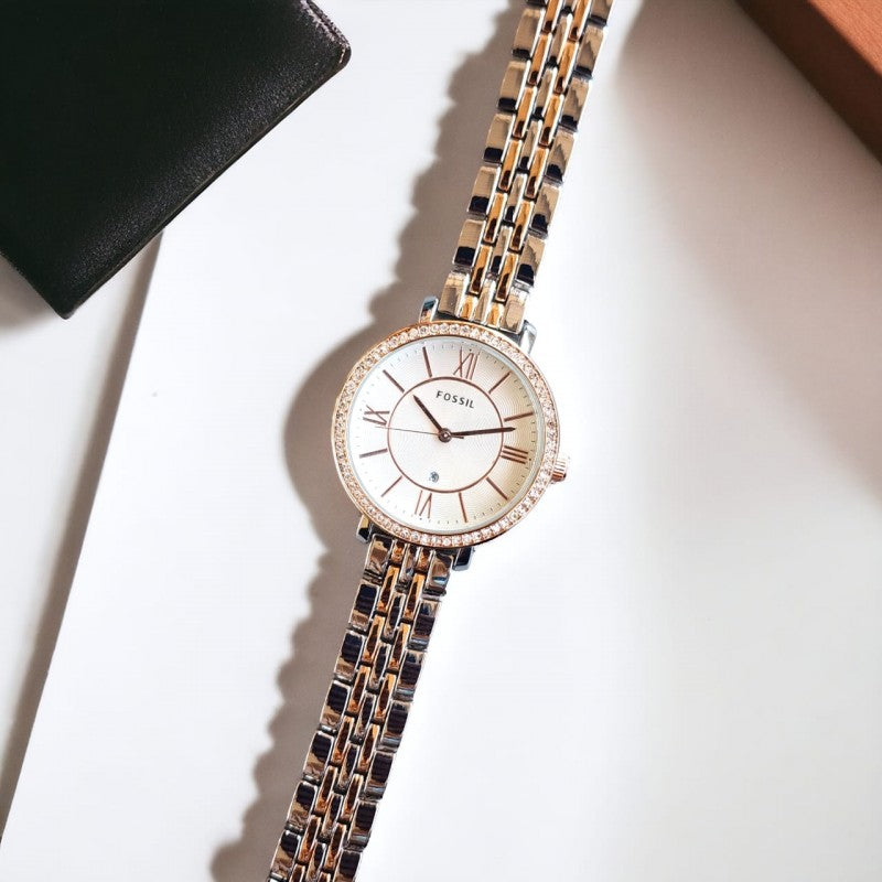 Fossil Jacqueline 2Ton-Copper-White