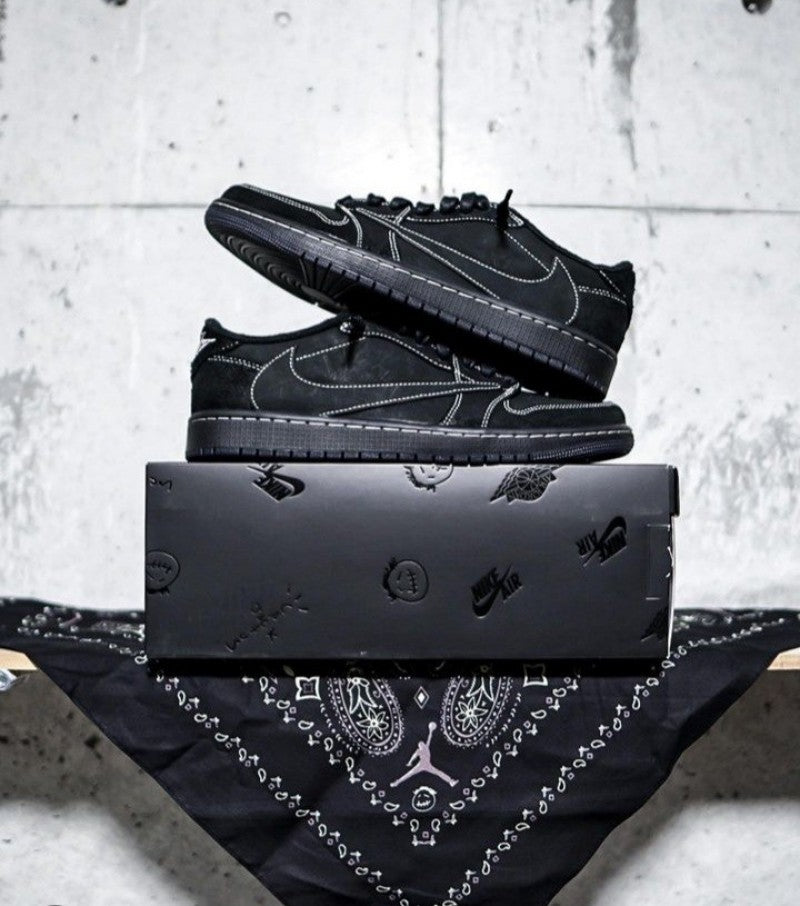 Travis Scott x Air Jordan 1 Low OG Black Phantom