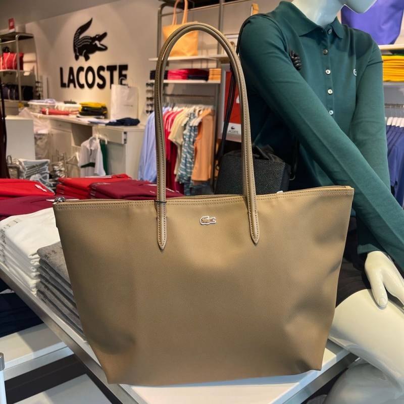 Lacoste_Leather_Tote_Beige_Premium_With_Original_Packing