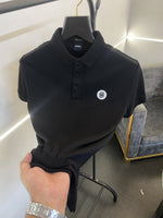 Hugo bos premium imported polo tshirt black