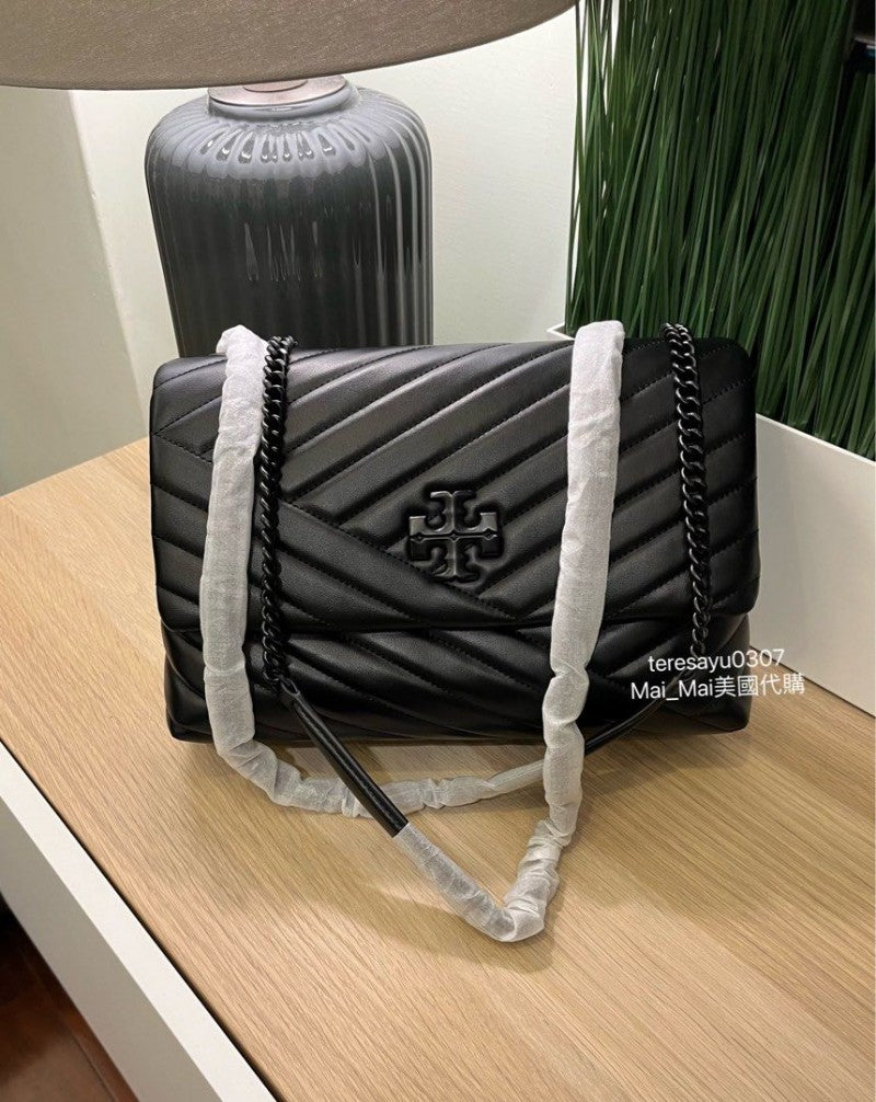 Tori Burch_Kira_AllBlack_Quilted_Shoulder_With_DoubleBox