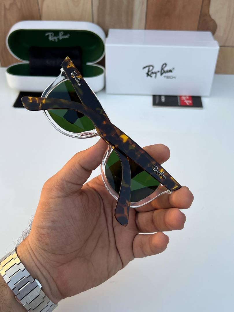 rey ban 2140 slant transperent tiger green