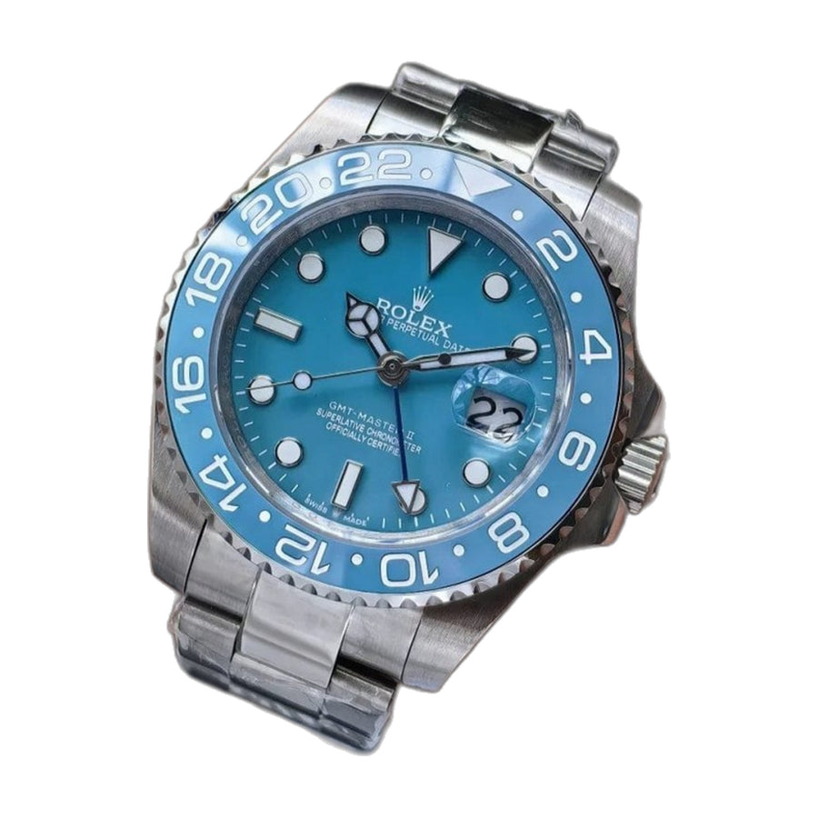 Rolex Oyster perpetual Gmt master Steel-Aqua Blue