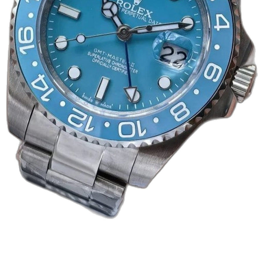 Rolex Oyster perpetual Gmt master Steel-Aqua Blue