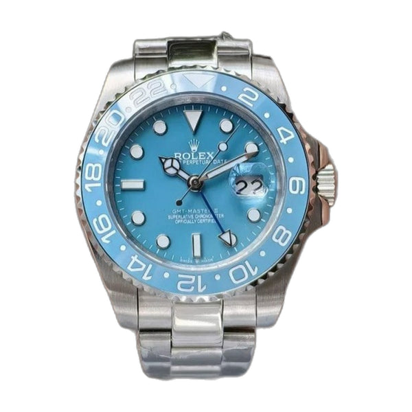 Rolex Oyster perpetual Gmt master Steel-Aqua Blue