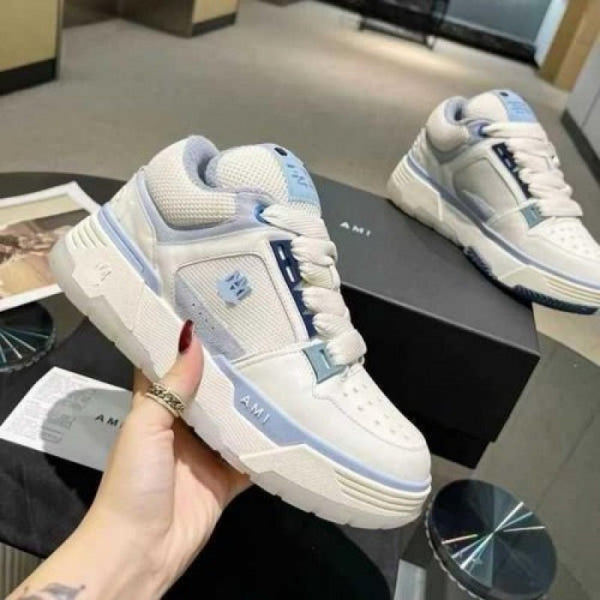 Amiri MA 1 Low Top White Blue