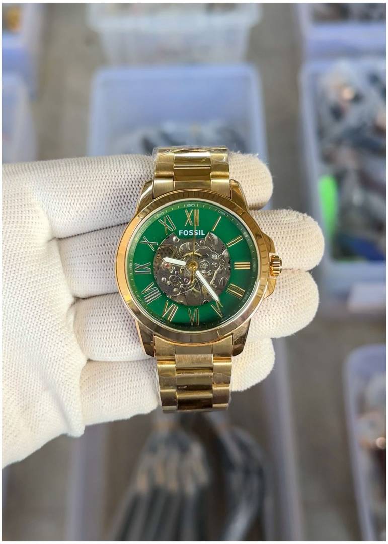 Fossil Flynn Automatic Gold-Green