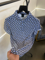 Hugo bos premium polo tshirt monogram sale