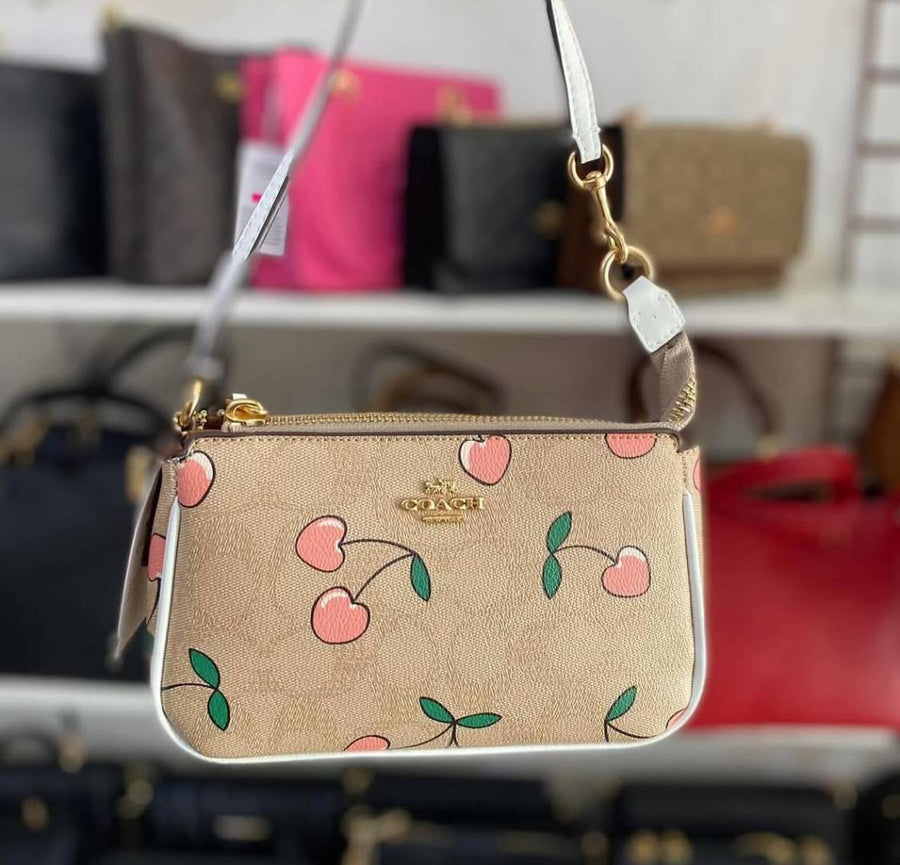 Coach_Nolita_19_Cherry_With_OriginalBox_DustCover_ChainBelt_PearlCharm