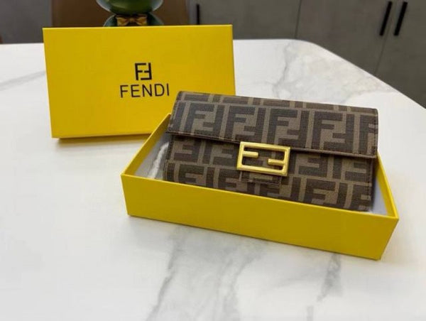 Fendi_Baguette_Long_Wallet_With_OG_Box_(Brown-833)