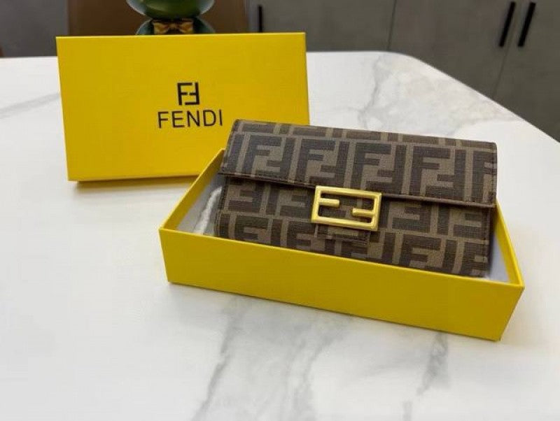 Fendi_Baguette_Long_Wallet_With_OG_Box_(Brown-833)