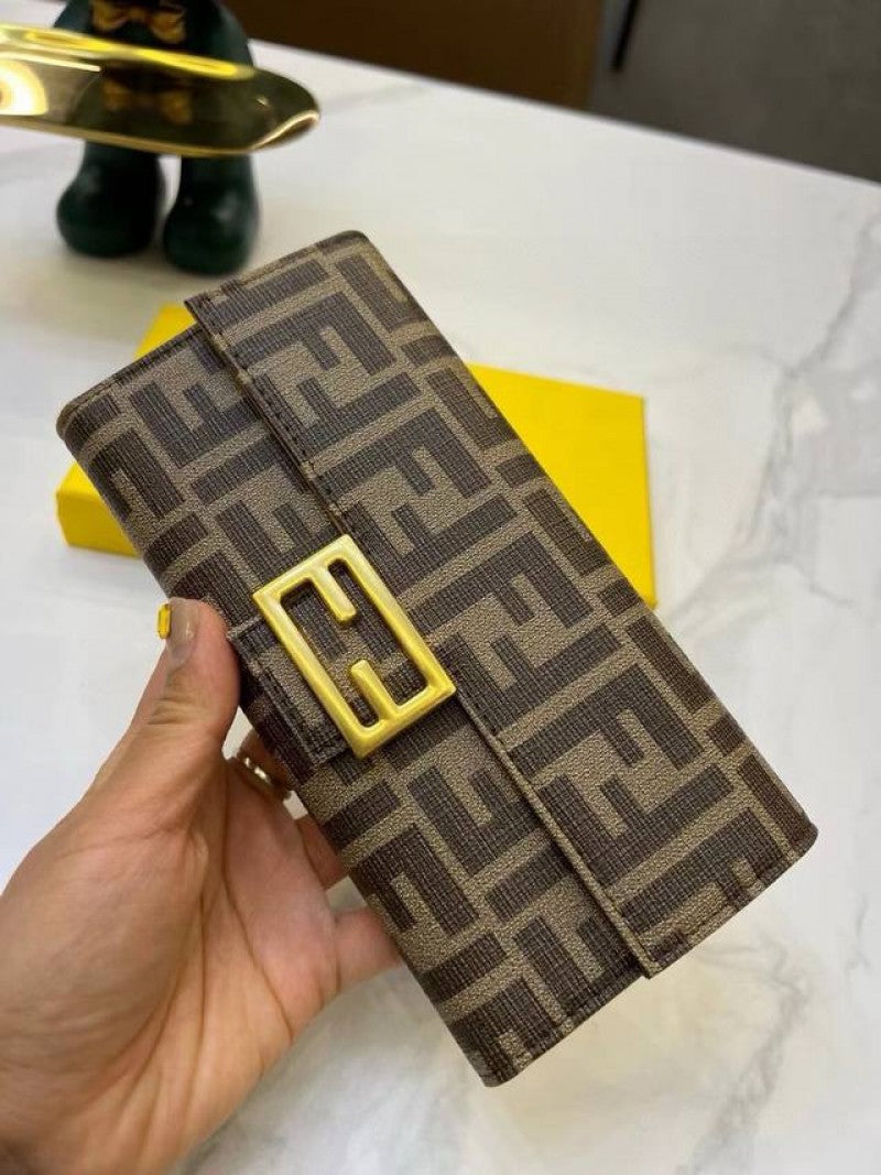 Fendi_Baguette_Long_Wallet_With_OG_Box_(Brown-833)