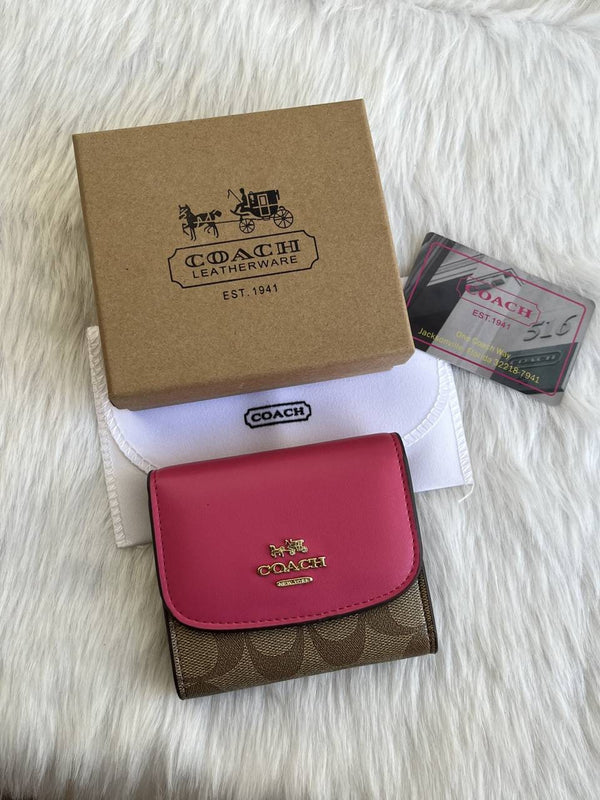 Coach_123_Trifold_Wallet_With_OriginalBox_DustCover_Card