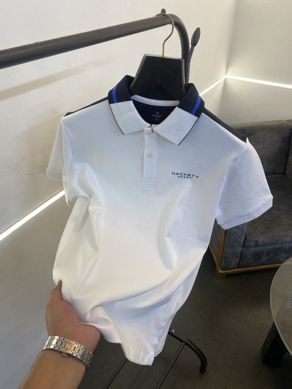 Hackett premium quality polo tshirt white sale