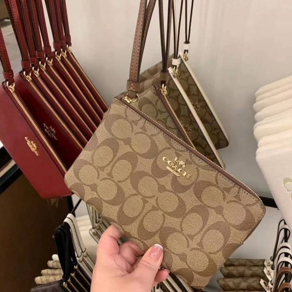 Coach_W8_Zip_Around_Corner_Wristlet_With_OriginalBox_DustCover