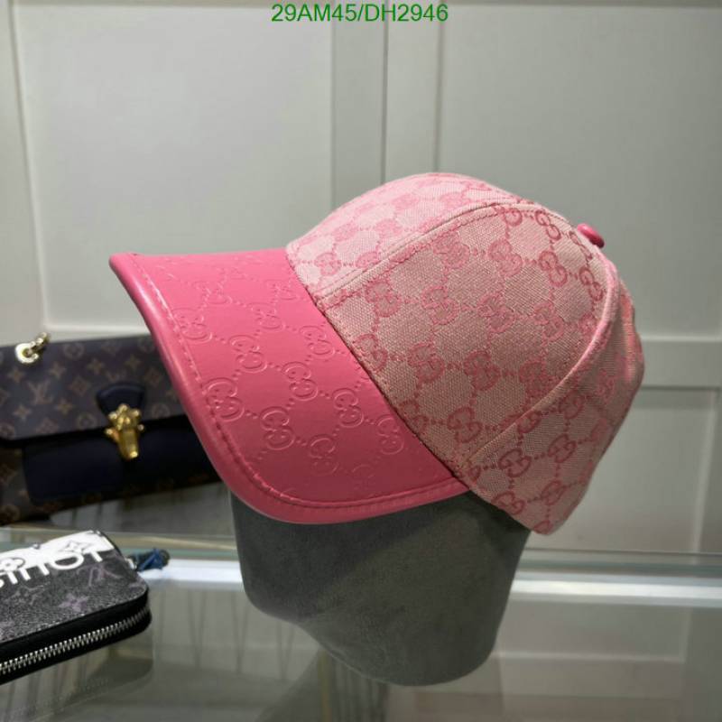 Gucci_GG_Small_Monogram_Leather_Pink_Premium_Unisex_Cap_With_Safety_Box