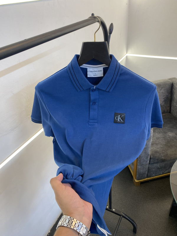 Calvin kline imported polo tshirt denim blue