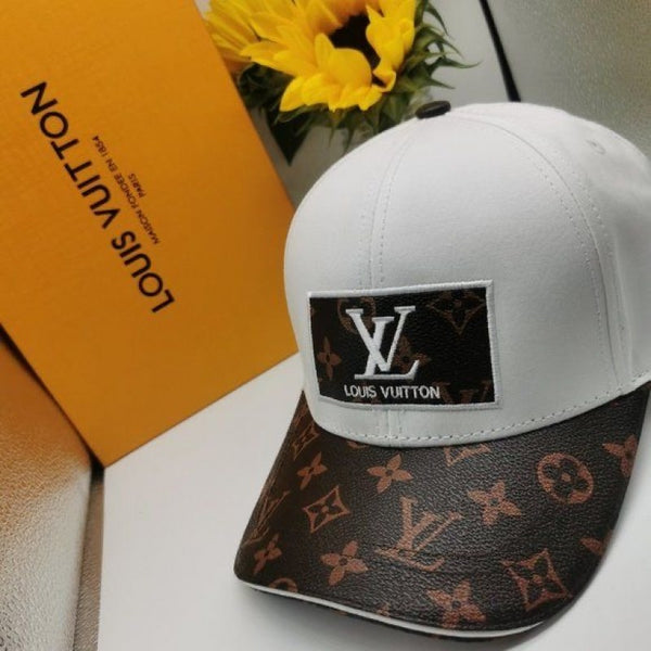 Louis Vuitton_Front_Logo_White_Monogram_Premium_Unisex_Cap_(With_Safety_Box)
