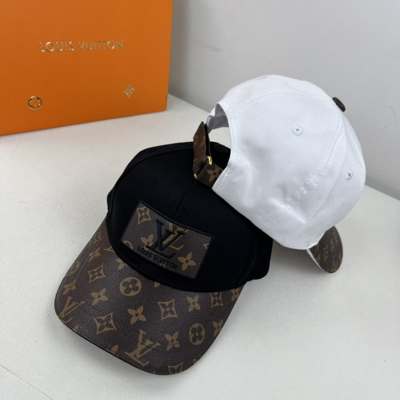 Louis Vuitton_Front_Logo_White_Monogram_Premium_Unisex_Cap_(With_Safety_Box)
