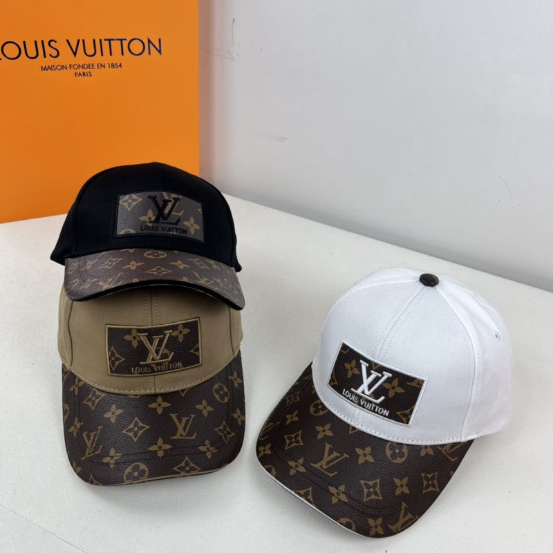 Louis Vuitton_Front_Logo_White_Monogram_Premium_Unisex_Cap_(With_Safety_Box)