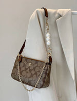 Coach_Nolita_19_Brown_With_OriginalBox_DustCover_ChainBelt_PearlCharm