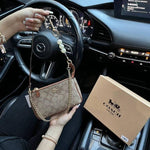 Coach_Nolita_19_Brown_With_OriginalBox_DustCover_ChainBelt_PearlCharm