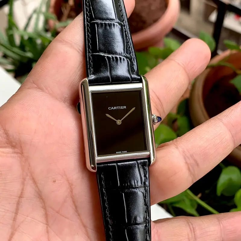 Cartier Tank Must Premiums Black Silver