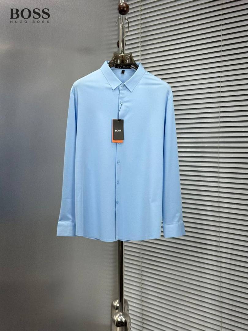 Hugo Bos Full Sleeves Shirt Sky Blue