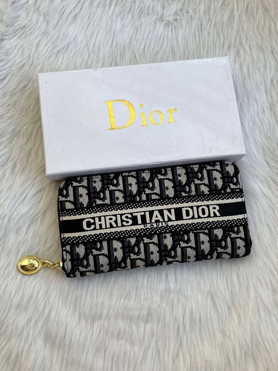 Dior_94_Black_Long_Zippy_Wallet_With_OriginalBox