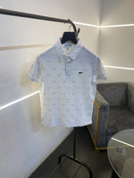 Lacoste imported polo tshirt white monogram